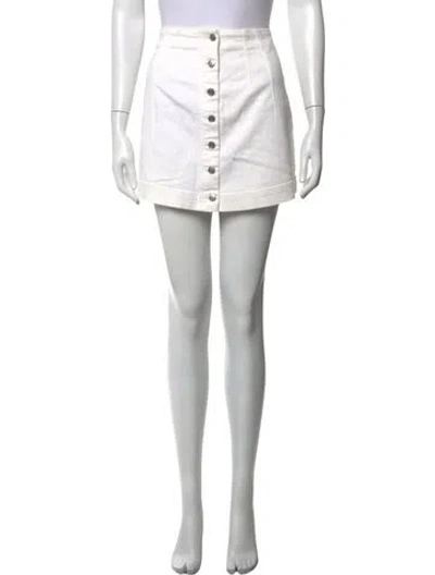 Pre-owned Alexander Wang Mini Skirt In White