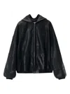 Alexander Wang Mini Skirt With Knit Logo Patch In Black