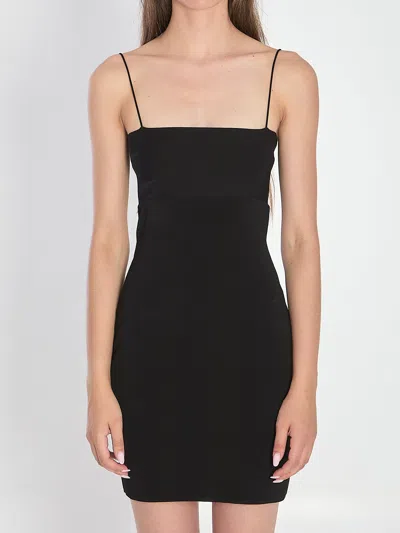Alexander Wang Mini Slip Dress In Black