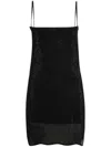Alexander Wang Mini Slip Dress In Black