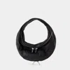 Alexander Wang Black Leather Twisty Shoulder Bag In Black