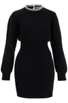 Alexander Wang Crystal-embellished Mini Dress In Black (black)