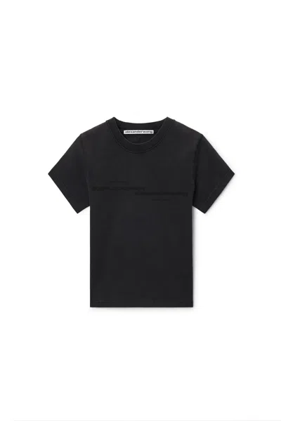 Alexander Wang Mirrored Logo Tee Washed Black