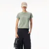 Alexander Wang Mirrored Logo Tee In Washed Sage