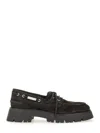 Alexander Wang Brown Cow Leather Loafers In Brown