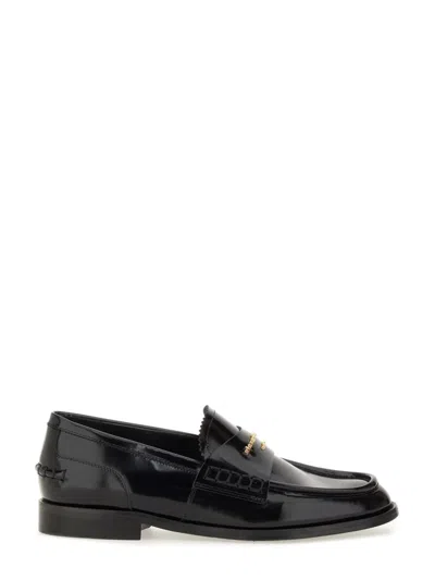 Alexander Wang Carter Patent Leather Loafers In Black