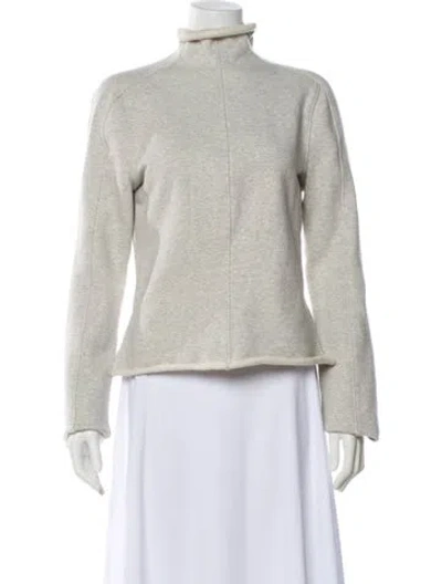 Pre-owned Alexander Wang Mock Neck Long Sleeve Sweatshirt W/ Tags In Gray