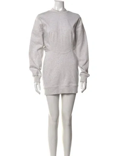 Pre-owned Alexander Wang Mock Neck Mini Dress In Green