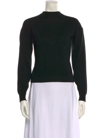 Pre-owned Alexander Wang Mock Neck Sweater In Black