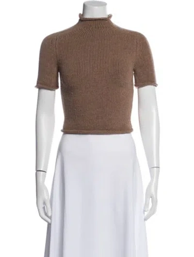Pre-owned Alexander Wang Mock Neck Sweater In Brown