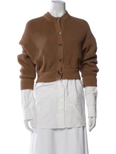 Pre-owned Alexander Wang Mock Neck Sweater In Brown