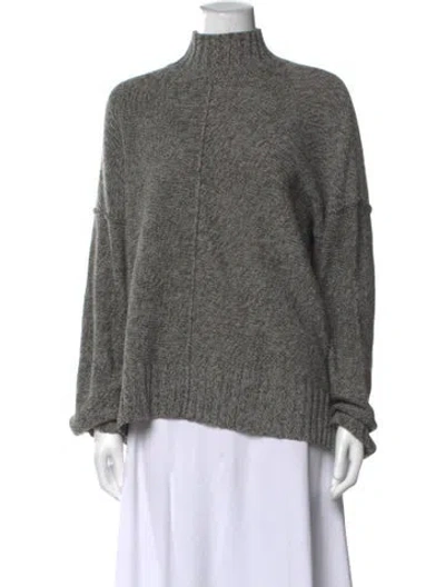 Pre-owned Alexander Wang Mock Neck Sweater In Gray