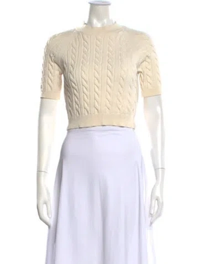 Pre-owned Alexander Wang Mock Neck Sweater In Neutral
