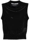 Alexander Wang Mock-neck Tank Top In Schwarz