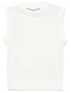 Alexander Wang Mock-neck Tank Top In Weiss