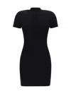 Alexander Wang Crystal Hotfix Minidress In Black