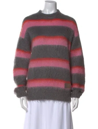 Pre-owned Alexander Wang Mohair Striped Sweater In Multi