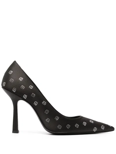 ALEXANDER WANG MONOGRAM-EMBELLISHED PUMPS