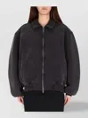 Alexander Wang Moto Style Collared Jacket Side Pockets