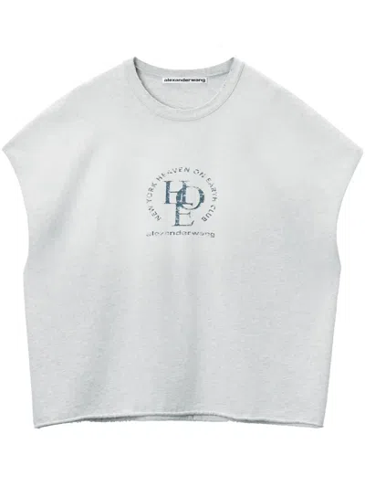 Alexander Wang Muscle T-shirt In Grey