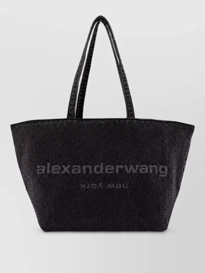 Alexander Wang Na Cotton Beach Bag In Black