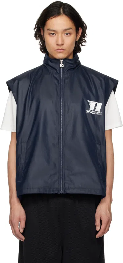 Alexander Wang Navy Oversize Canvas Vest