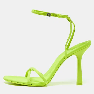 Alexander Wang Neon Green Neoprene Dahlia Sandals
