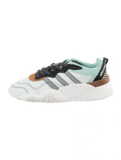 Pre-owned Alexander Wang Neoprene Colorblock Pattern Sneakers W/ Tags In Neutrals/white
