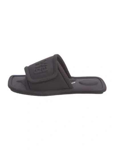 Pre-owned Alexander Wang Neoprene Flats In Black