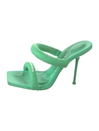 Pre-owned Alexander Wang Neoprene Sandals In Green