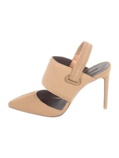 Pre-owned Alexander Wang Neoprene Slingback Pumps In Neutrals