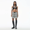 Alexander Wang Newspaper Print Boxer Short In White/black