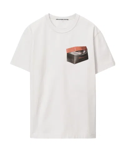 Alexander Wang Nouveau Riche Cotton T-shirt In White