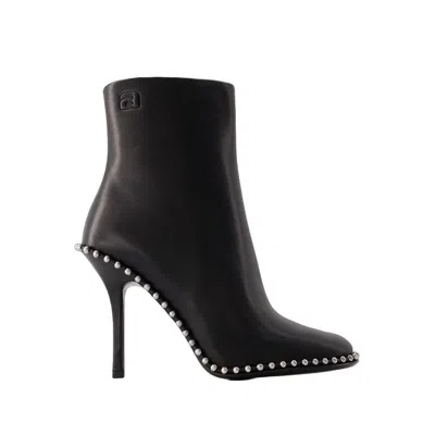 Alexander Wang Black 110 Leather Ankle Boots