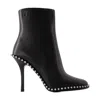 Alexander Wang Black 110 Leather Ankle Boots In Black