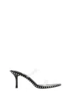 Alexander Wang Black Nova 85 Strappy Pvc Heeled Sandals