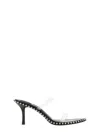 Alexander Wang Black Nova 85 Strappy Pvc Heeled Sandals