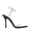 Alexander Wang Nova 90mm Faux-leather Sandals In Black