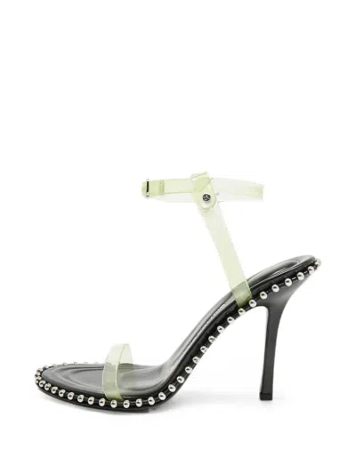 Pre-owned Alexander Wang Nova Ball-chain Sandals In White