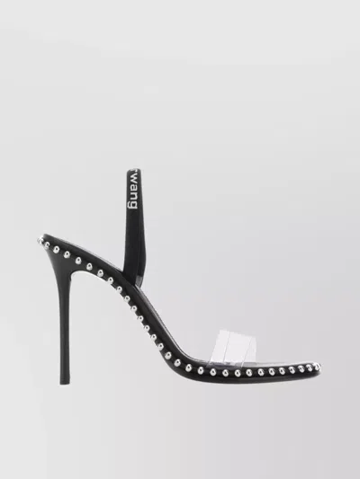 ALEXANDER WANG NOVA LEATHER AND PVC SANDALS