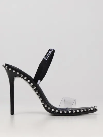 ALEXANDER WANG NOVA SANDALS IN LEATHER AND PVC,D80415002