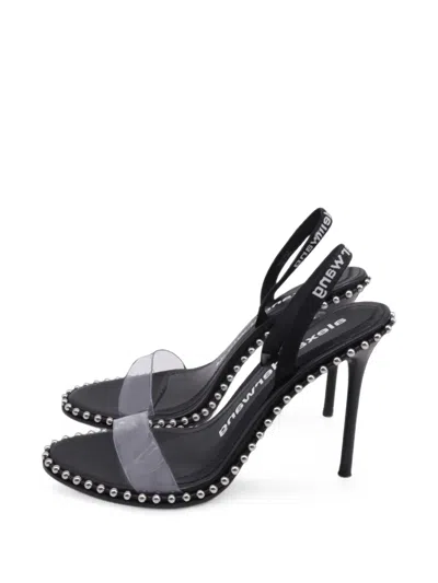 Pre-owned Alexander Wang Nova Studded Sandals In Black
