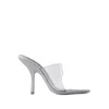 ALEXANDER WANG NUDIE 105 SANDALS - PVC - SILVER