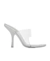 Alexander Wang Nudie 105 Sandals - Pvc - Silver In White