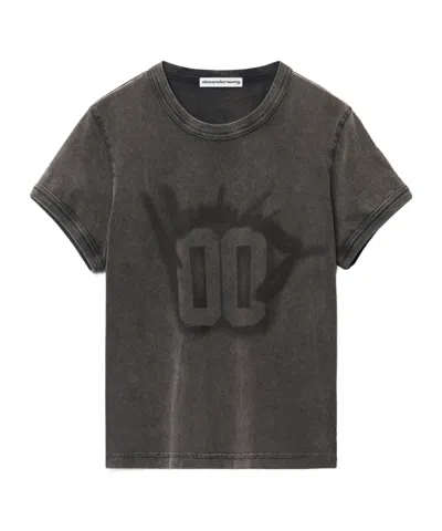 ALEXANDER WANG ALEXANDER WANG GRAPHIC PRINTED CREWNECK T-SHIRT