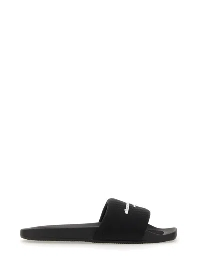 Alexander Wang Nylon Aw Sandal In Black