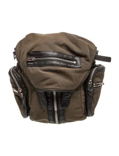 Pre-owned Alexander Wang Nylon Backpack In Green