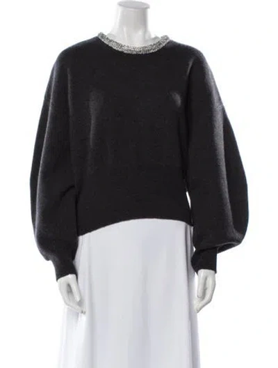 Pre-owned Alexander Wang Nylon Crew Neck Sweater W/ Tags In Black