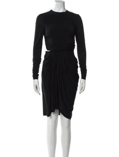 Pre-owned Alexander Wang Nylon Knee-length Dress In Black