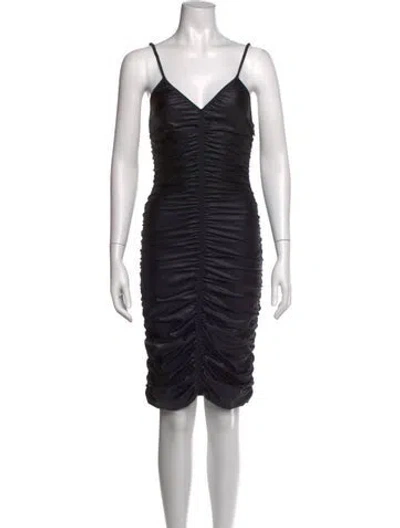 Pre-owned Alexander Wang Nylon Mini Dress In Black